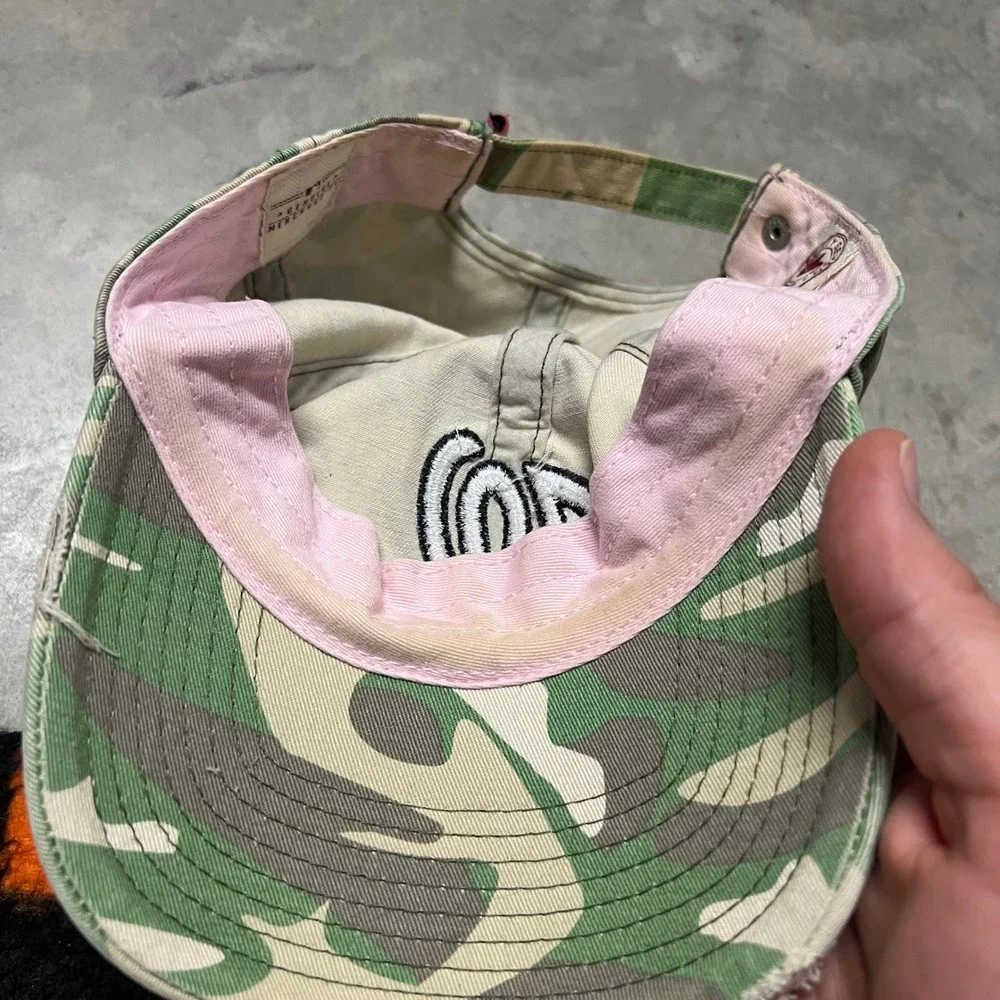 47 Brand Washington Nationals Camo Hat Womens MLB Baseball Cap Pink Distressed